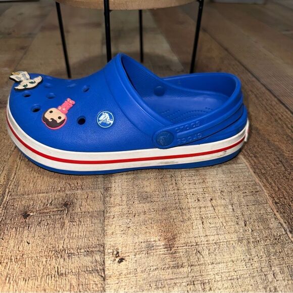 Crocs Kid's Unisex Crocband Clog Blue Bolt Croslite US Kid's J 3 - Picture 4 of 13